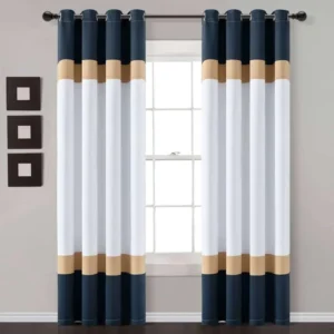 multi color curtain hanging